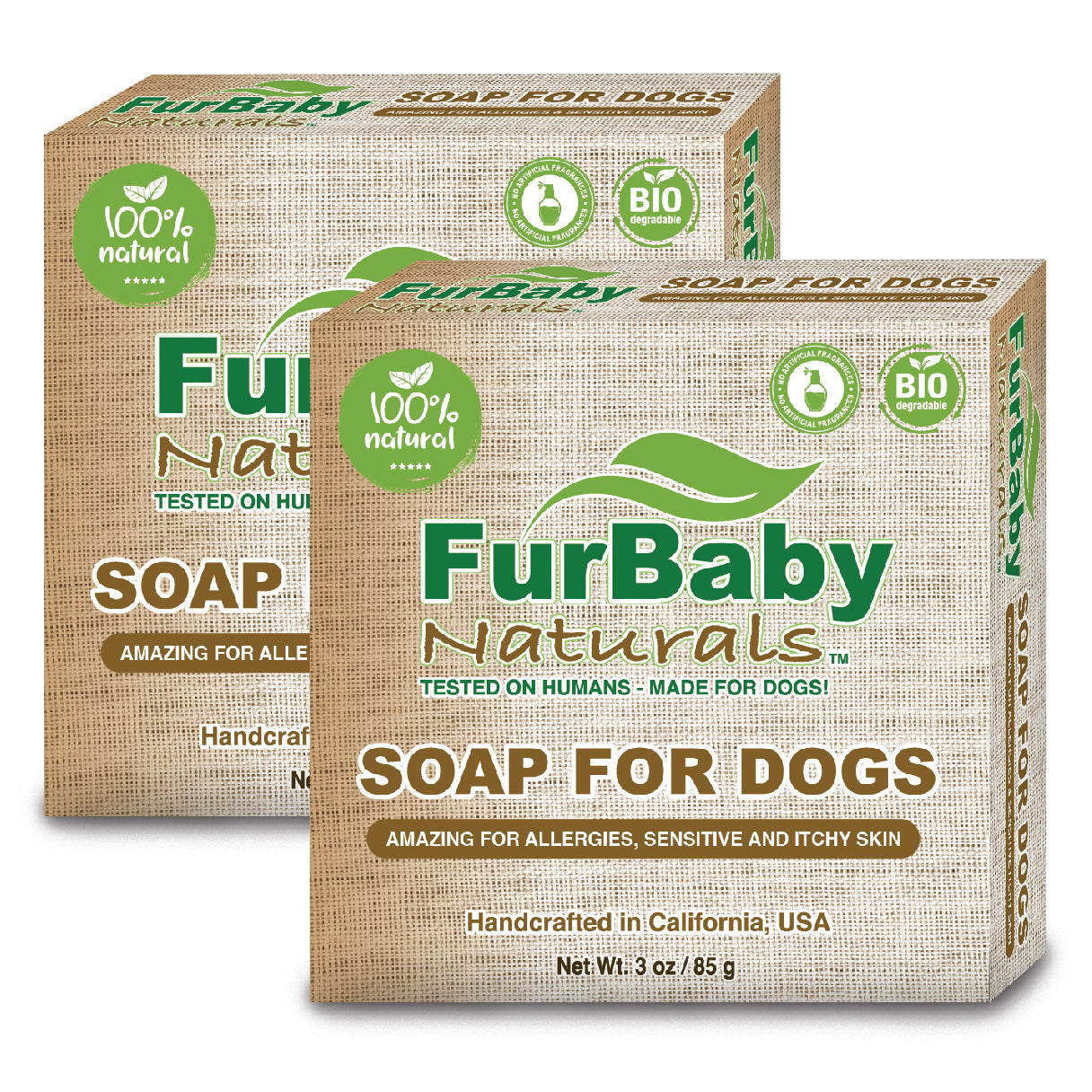Furbaby Naturals - All Natural Soap Bars ( 2 PACK )